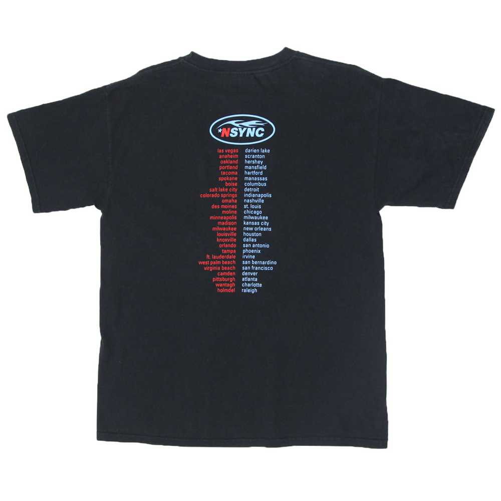 1999 Vintage NSYNC Tour T-Shirt Black Winterland L - image 2