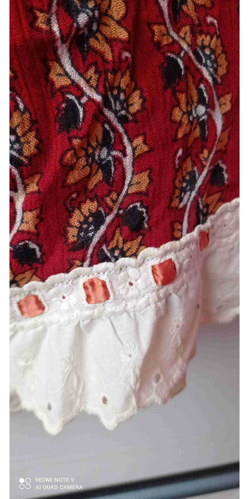 Cotton skirt - Bohemian mid-length cotton skirt, … - image 4