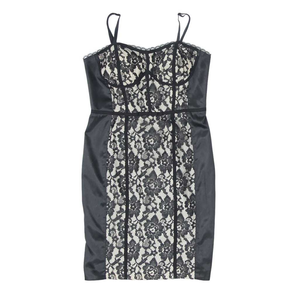 Ladies Guess strappy Lace Black Short Dress - image 1