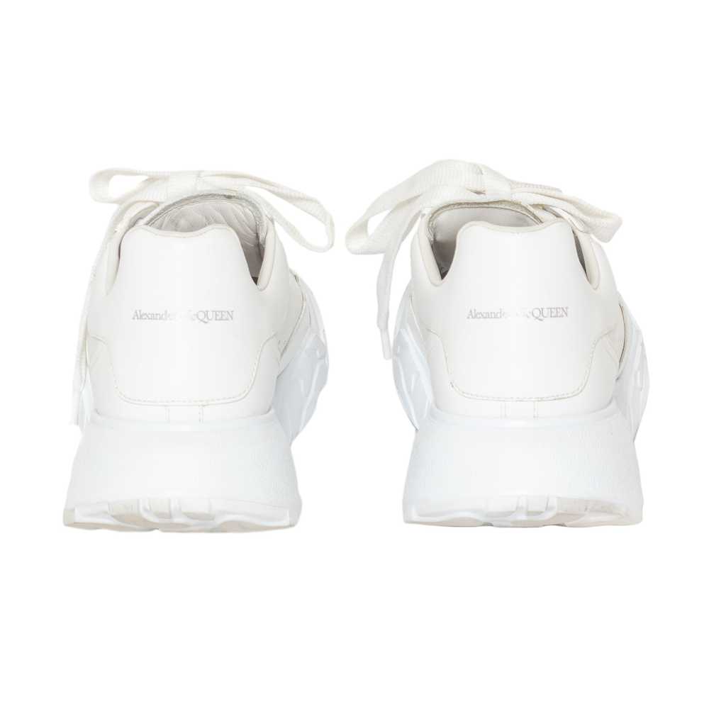 White Leather Court Low-Top Sneakers 38 - image 7