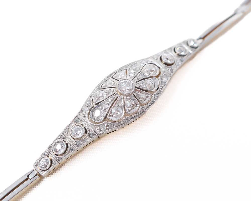 Art Deco Diamond Bracelet - image 1