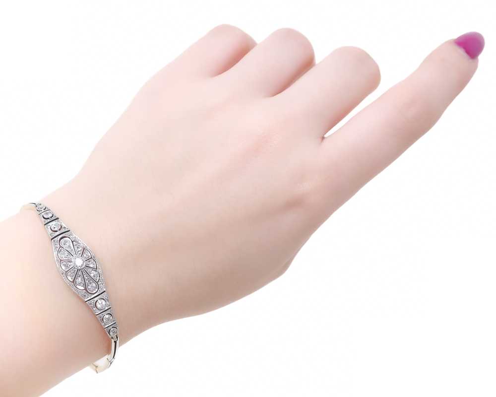 Art Deco Diamond Bracelet - image 4