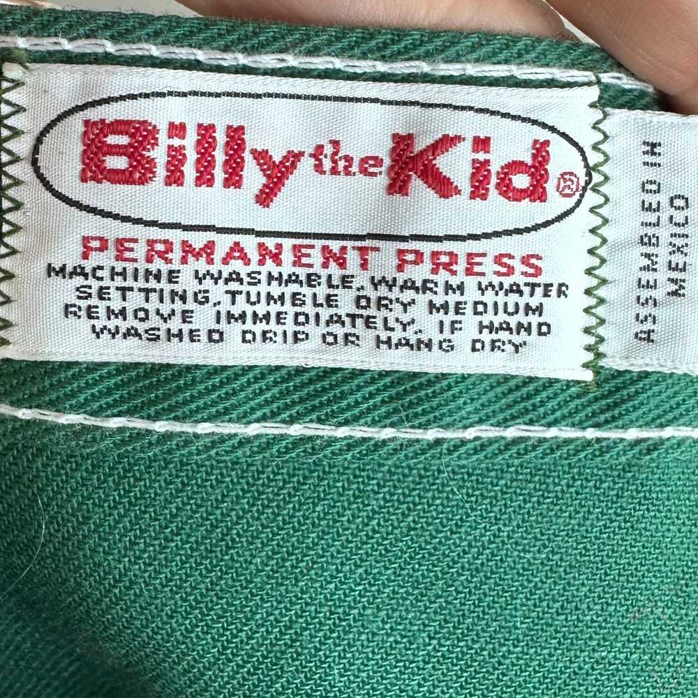 1970s Green Denim Jeans, Billy the Kid, 31"x27.5" - image 4
