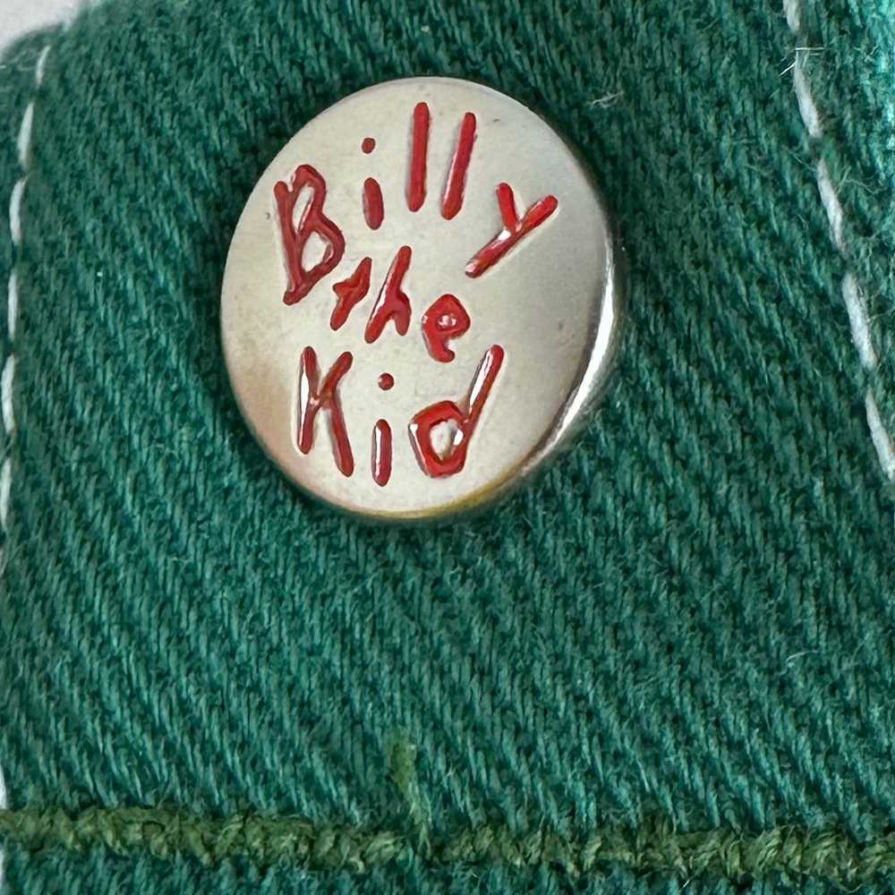 1970s Green Denim Jeans, Billy the Kid, 31"x27.5" - image 5