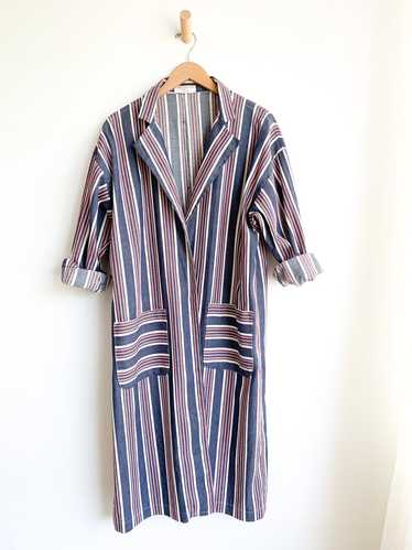 1940's Denim Striped Duster