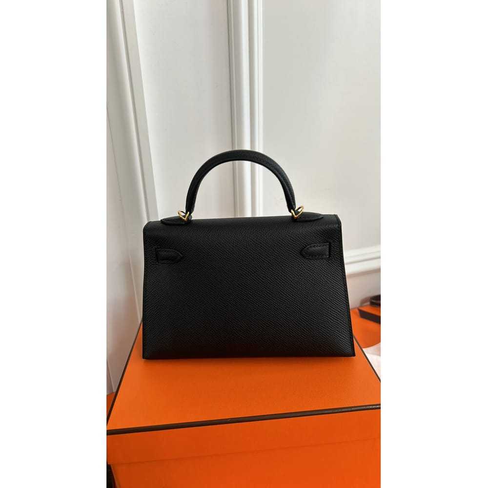 Hermès Kelly Mini leather handbag - image 2