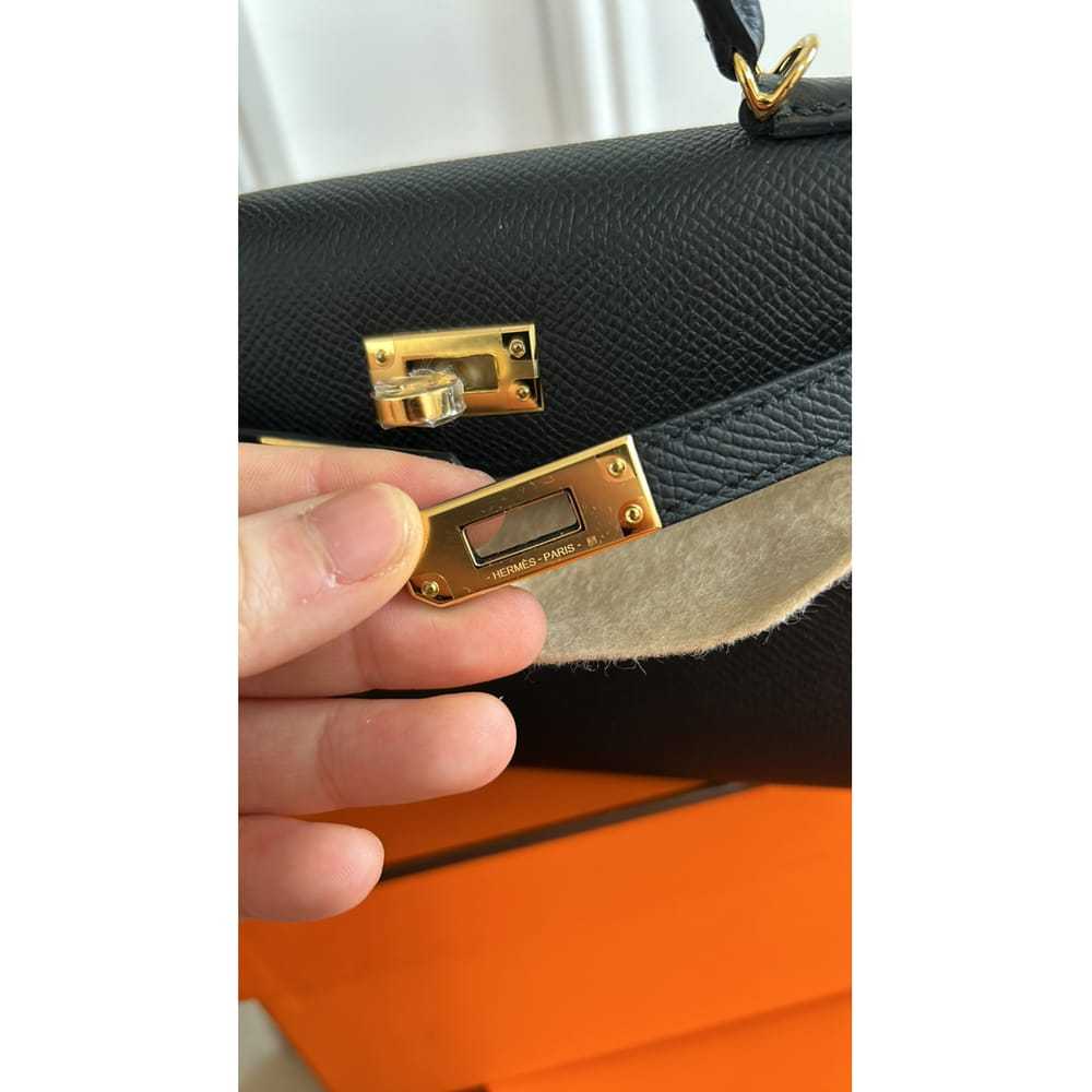 Hermès Kelly Mini leather handbag - image 5