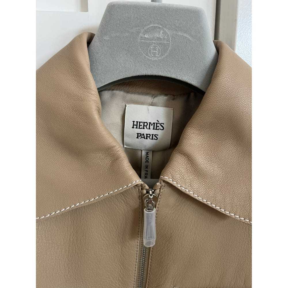 Hermès Leather jacket - image 8