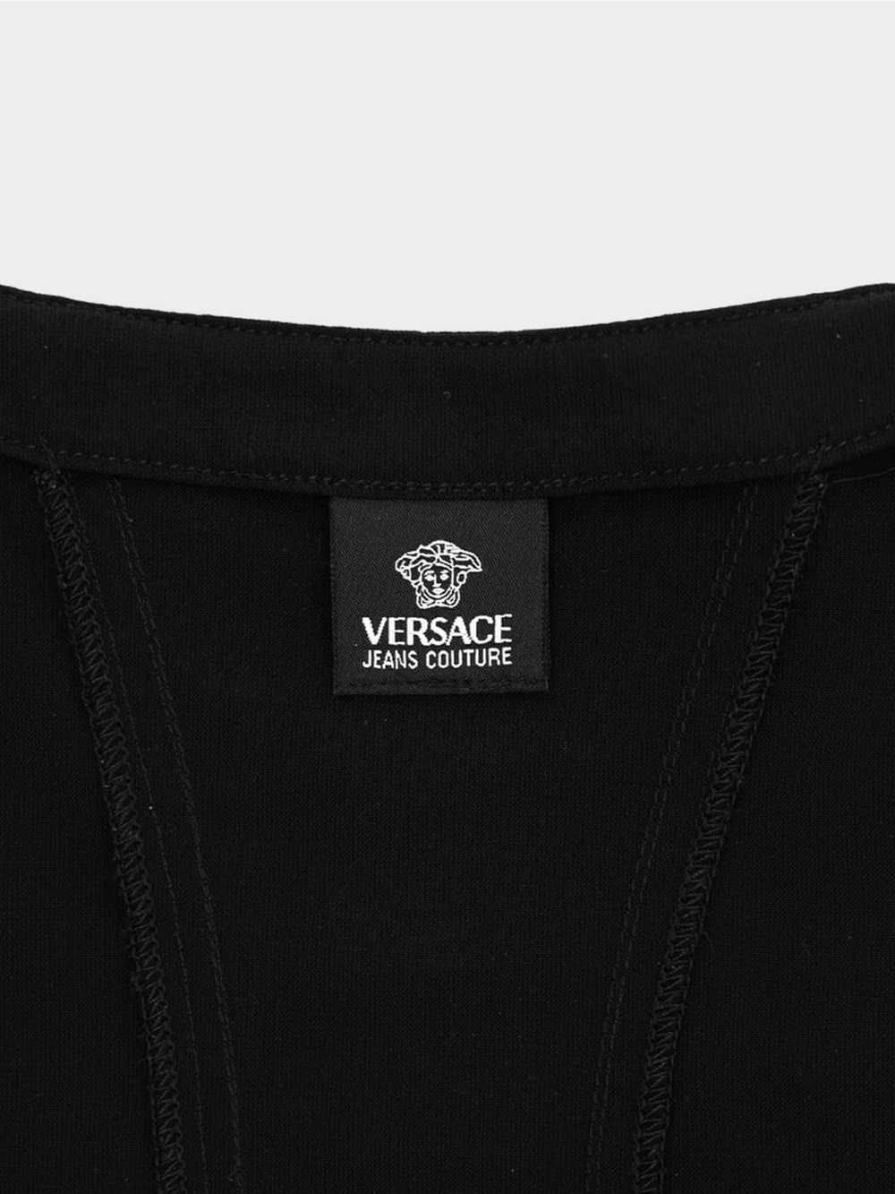 Versace 2000s Jeans Couture Black Bondage Mini Dr… - image 4