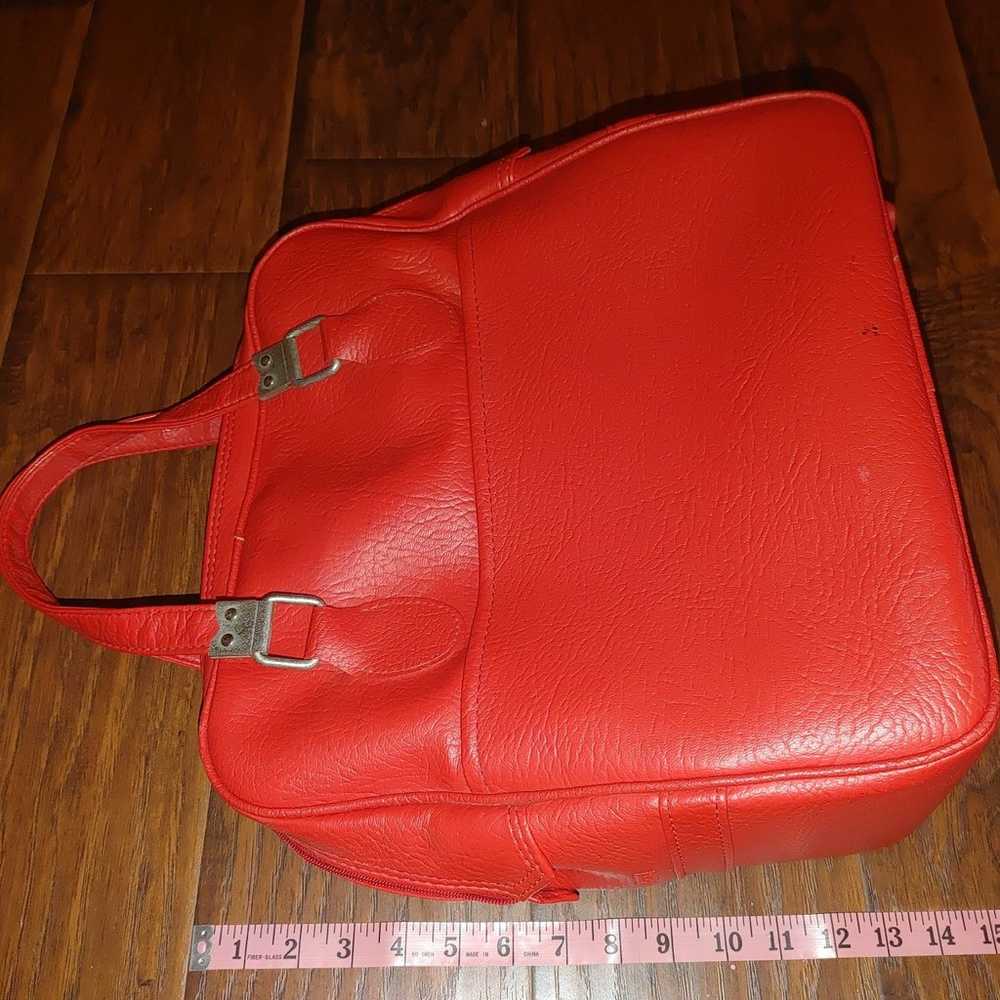 Custom vintage Sears sage bundles red travel bag - image 4