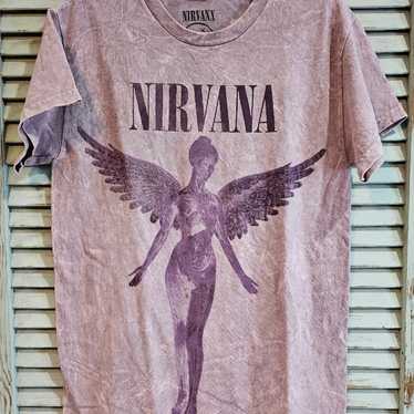 NIRVANA OFFICIAL LICENSED VINTAGE STYLE TEE S Pur… - image 1