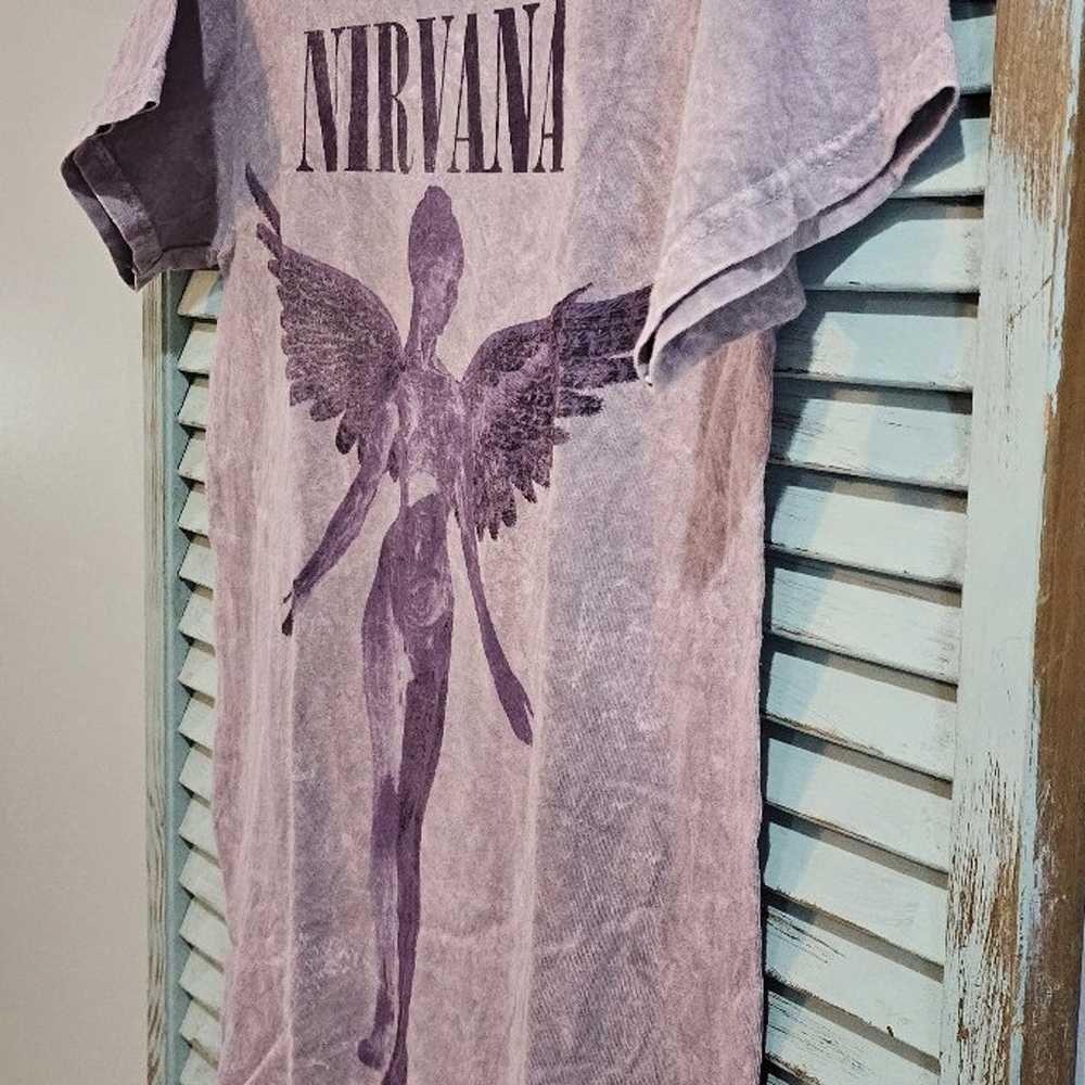 NIRVANA OFFICIAL LICENSED VINTAGE STYLE TEE S Pur… - image 2