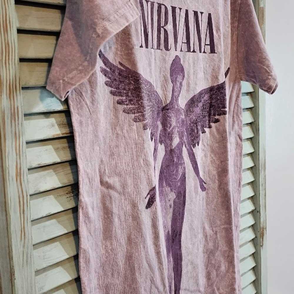 NIRVANA OFFICIAL LICENSED VINTAGE STYLE TEE S Pur… - image 3