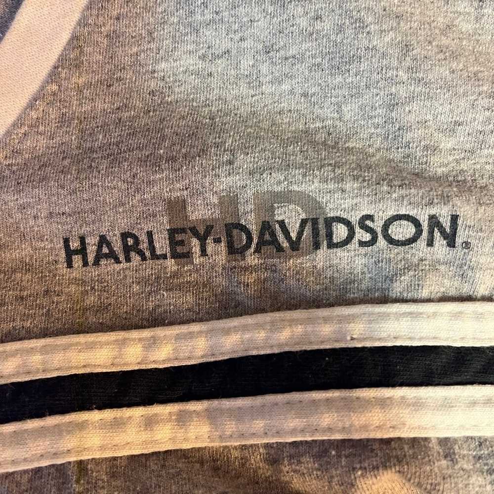 Vintage Harley Davidson V Neck Top - image 3