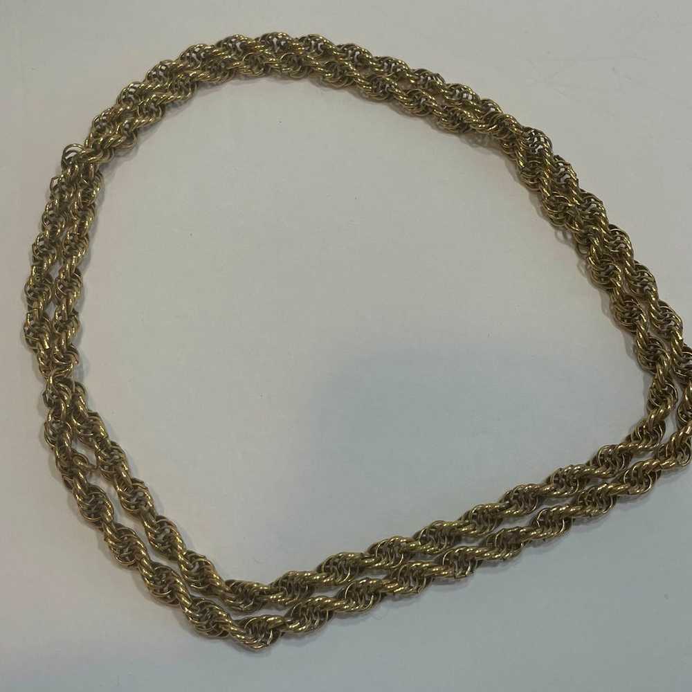 Chain vintage goldtone 36” - image 2