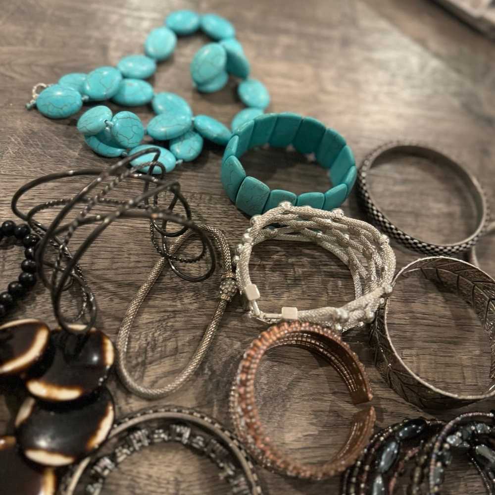 vintage jewelry Lot bracelets necklaces - image 1