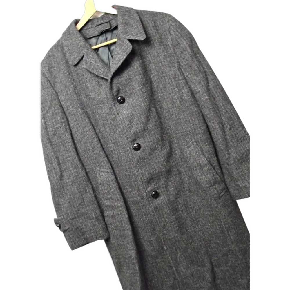 1960s Town-Clad Penney's Mens Harris Tweed Wool O… - image 1