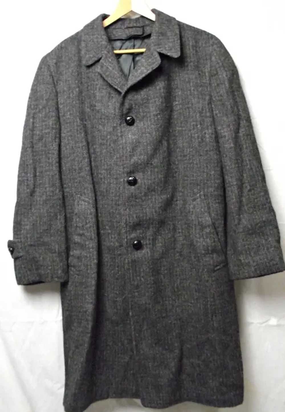 1960s Town-Clad Penney's Mens Harris Tweed Wool O… - image 2
