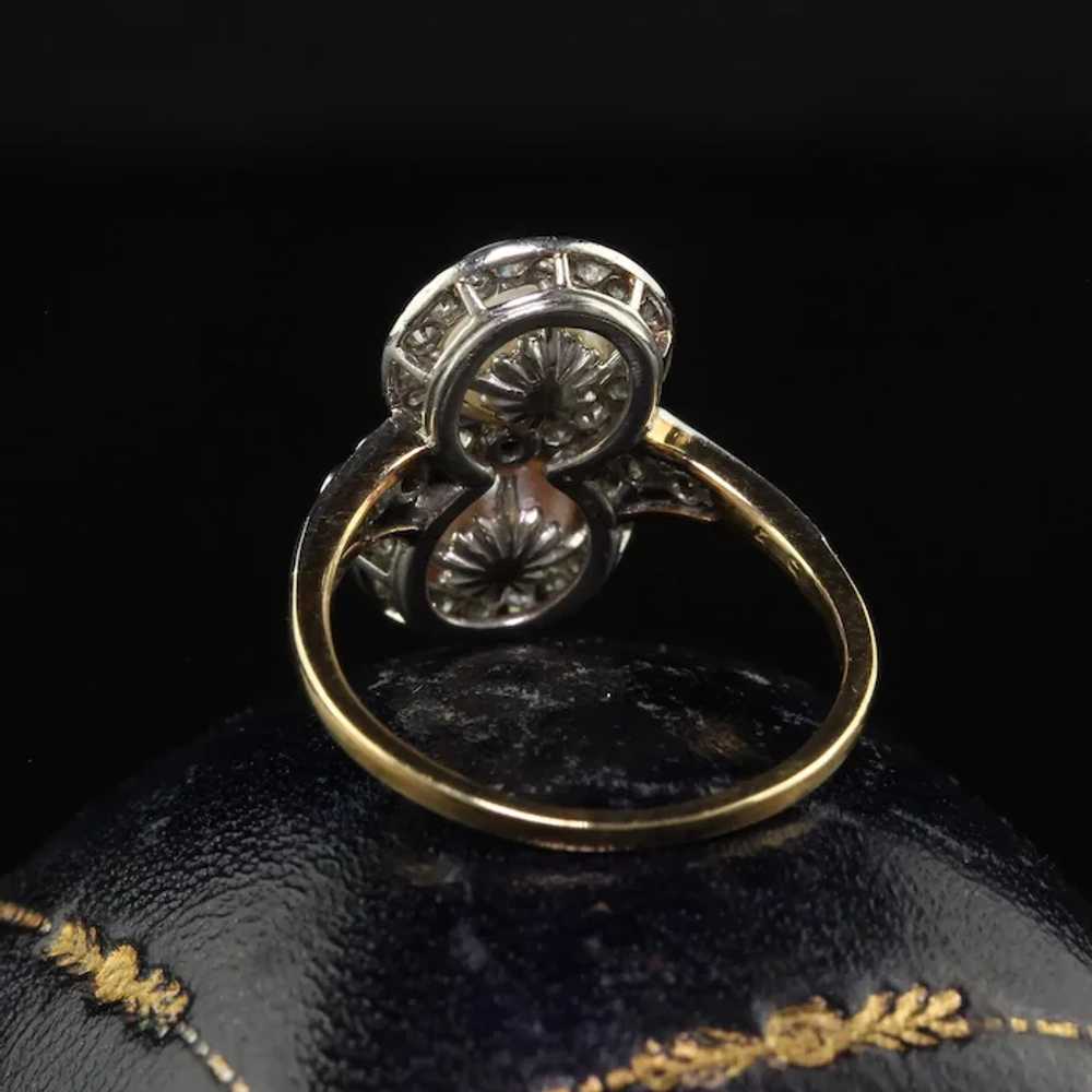 Antique Edwardian 18K Yellow Gold Platinum Natura… - image 3