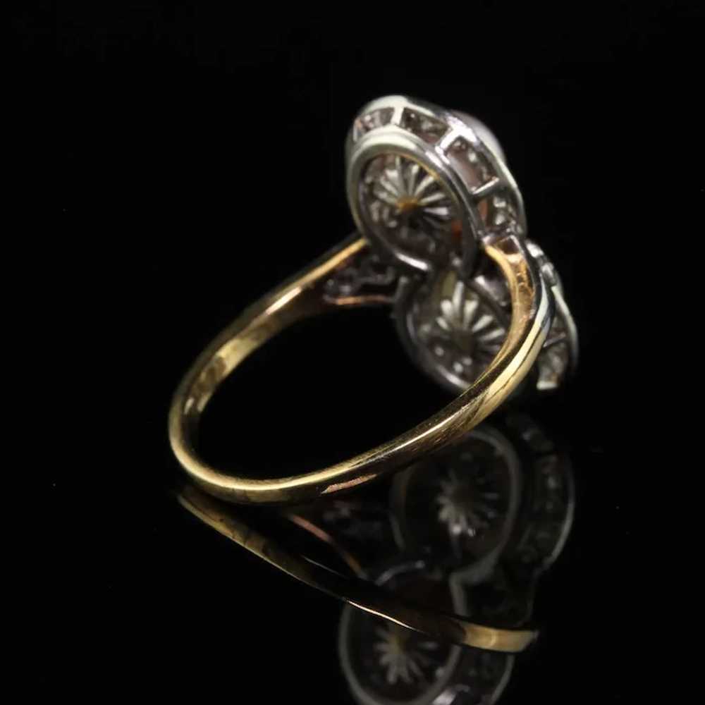 Antique Edwardian 18K Yellow Gold Platinum Natura… - image 7