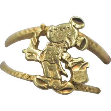 Vintage Mickey Mouse 10k Gold Ring - image 1