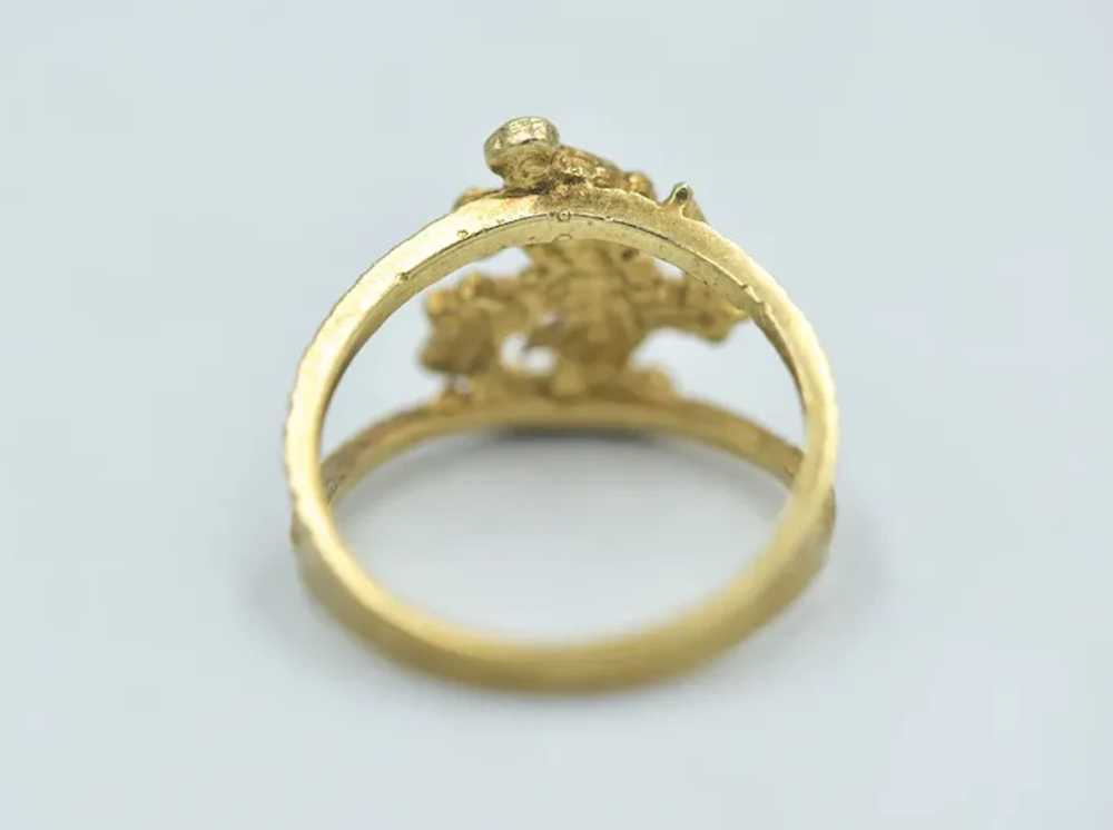 Vintage Mickey Mouse 10k Gold Ring - image 4