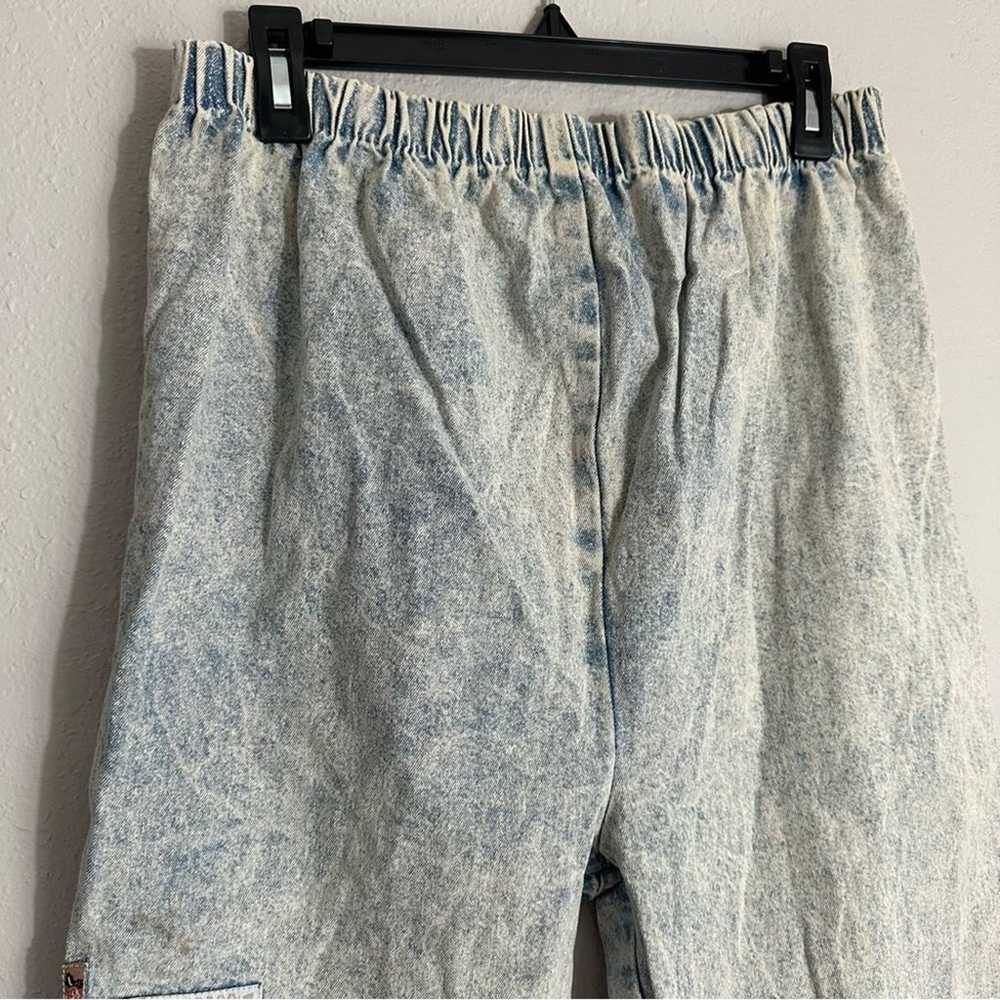Vintage Cherokee Acid Washed High-Waist Jeans, El… - image 3
