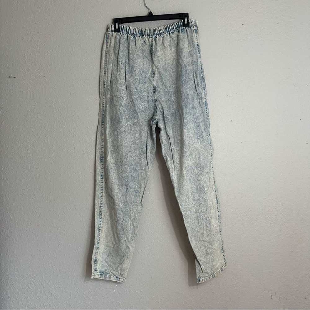 Vintage Cherokee Acid Washed High-Waist Jeans, El… - image 4