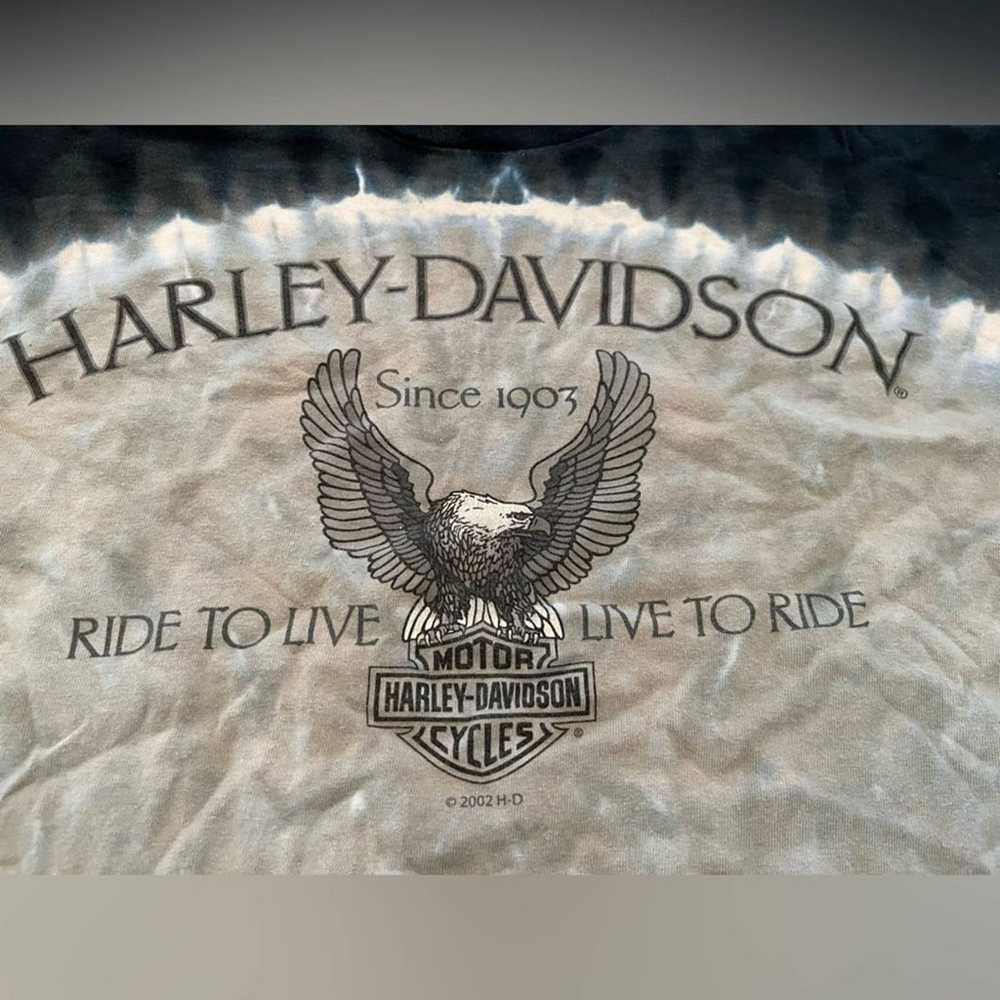 Vintage Harley-Davidson Ride To Live Live To Ride… - image 3