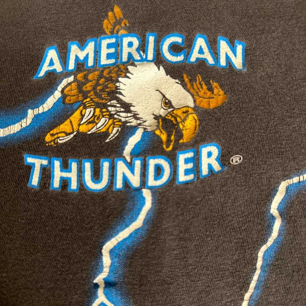 Vintage American Thunder Wolf Spirit Single Stitc… - image 6