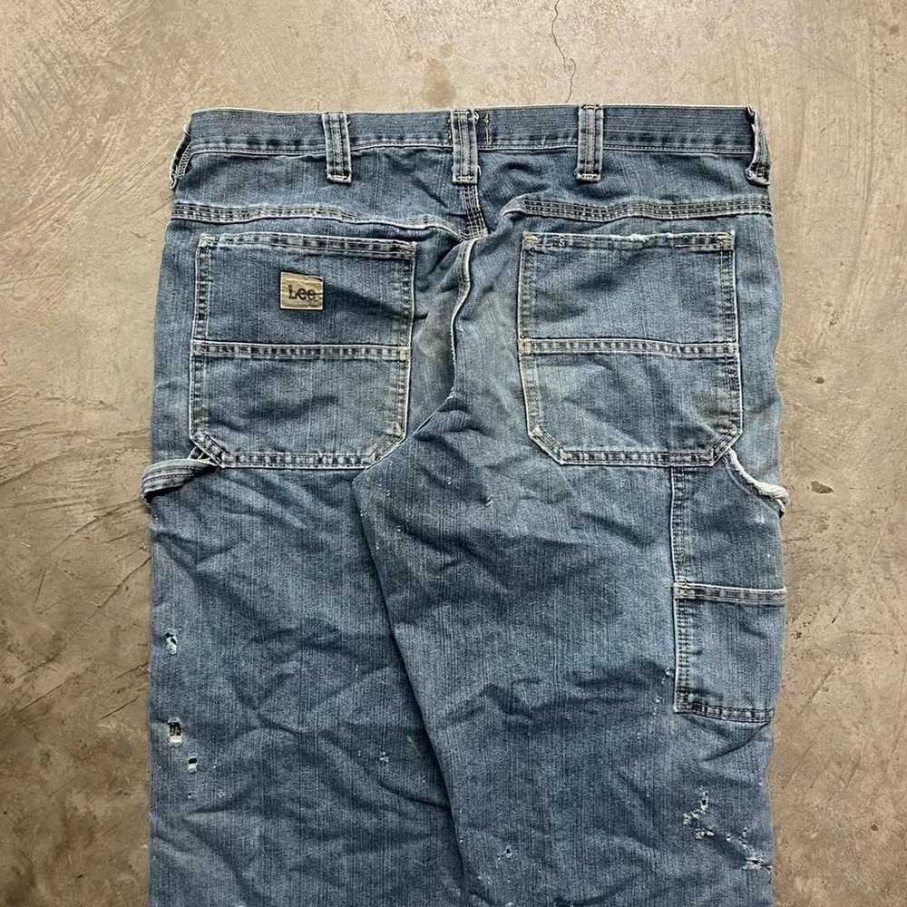 Lee Vintage Carpenter Distressed Denim Jeans Mens… - image 2