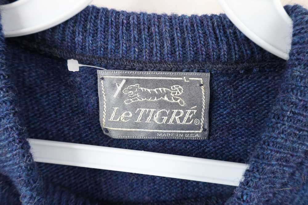 Vintage Vintage 90s Le Tigre Wool Blend Knit Crew… - image 5