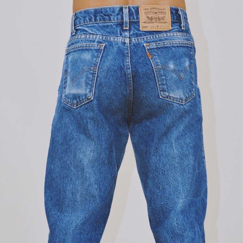 Vintage Orange Tab High 550 Levi’s Jeans - image 8