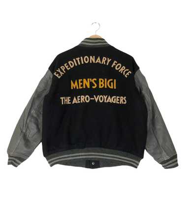 Bigi × Japanese Brand × Varsity Jacket Vintage Me… - image 1