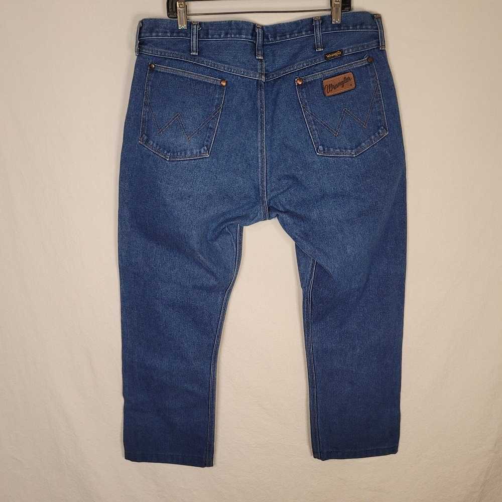 Vintage Wrangler Men's Full Fit Blue Jeans 40 x 3… - image 2