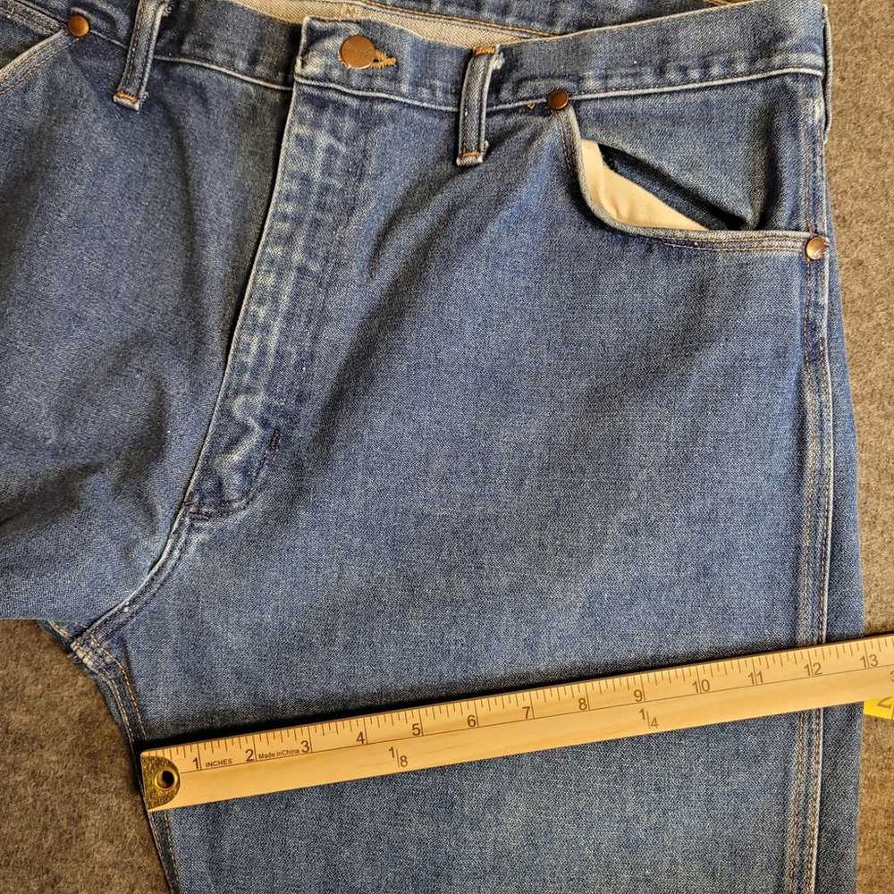 Vintage Wrangler Men's Full Fit Blue Jeans 40 x 3… - image 6