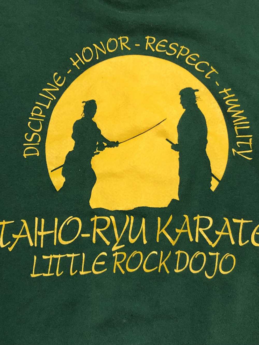 Vintage 90s Little Rock Karate Dojo Samurai Crewn… - image 2