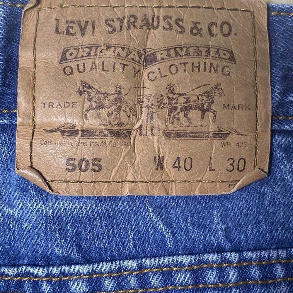 Vintage Levi Strauss & Co. Orange Tab 505 Mens 40… - image 10