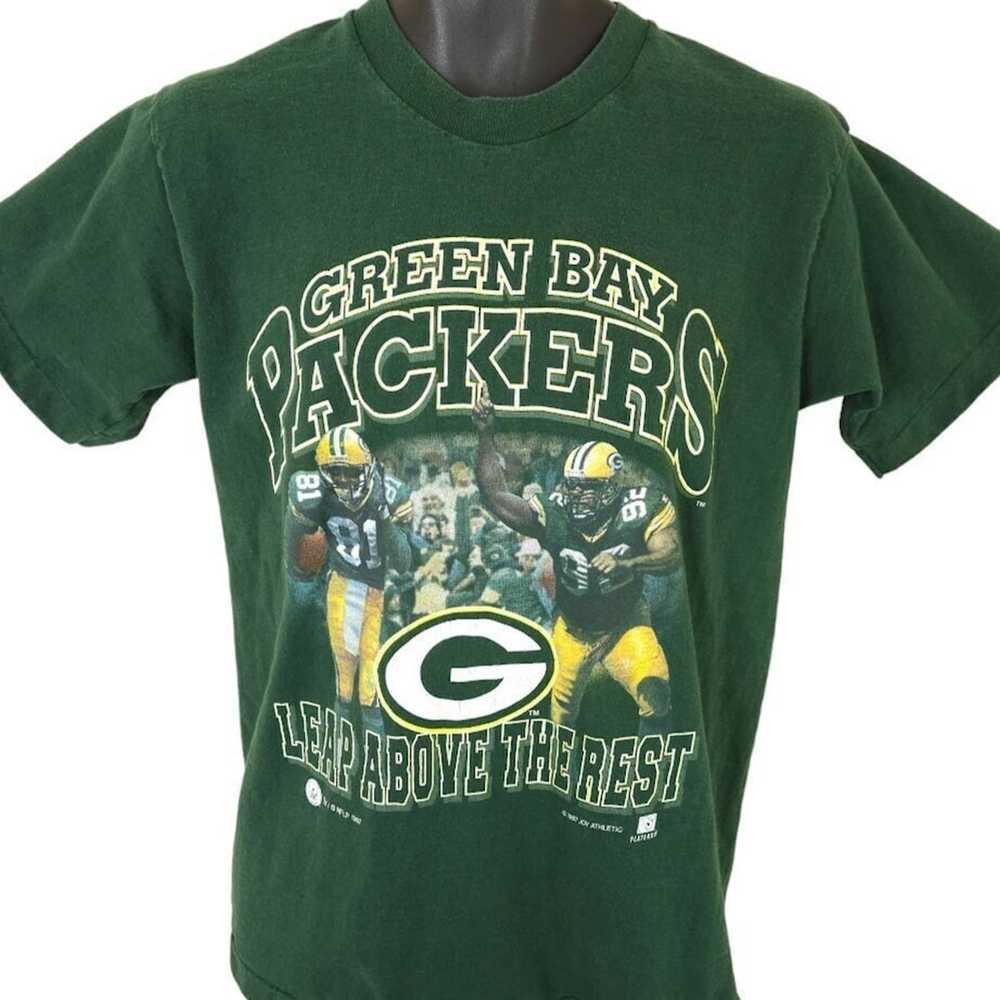 Vintage Green Bay Packers T Shirt Mens Size Mediu… - image 1