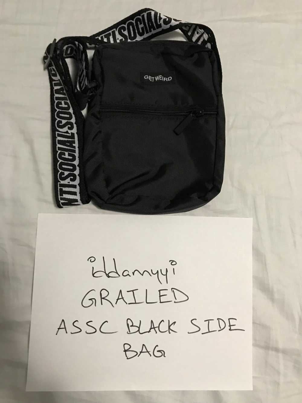 Anti Social Social Club Black Side Bag/Shoulder B… - image 1