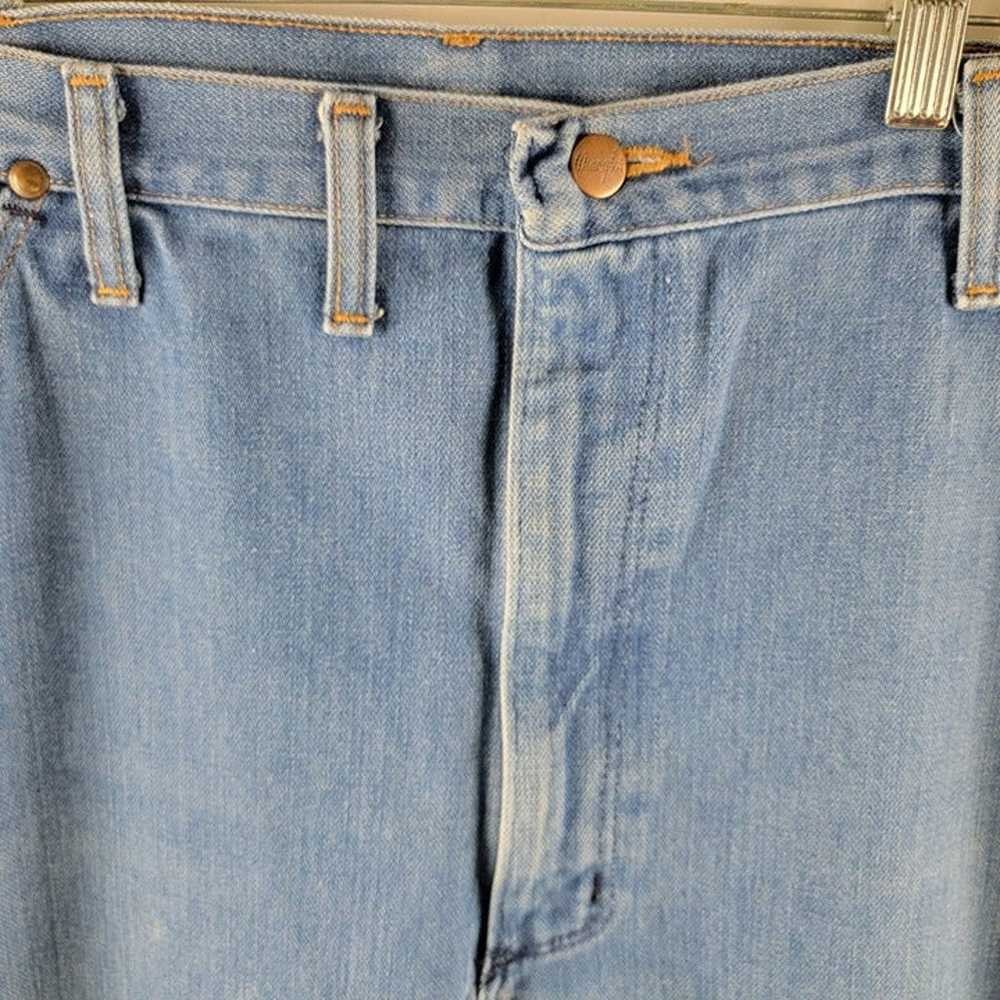 Vintage Wrangler Jeans Mens 42x32 Blue Medium Was… - image 4