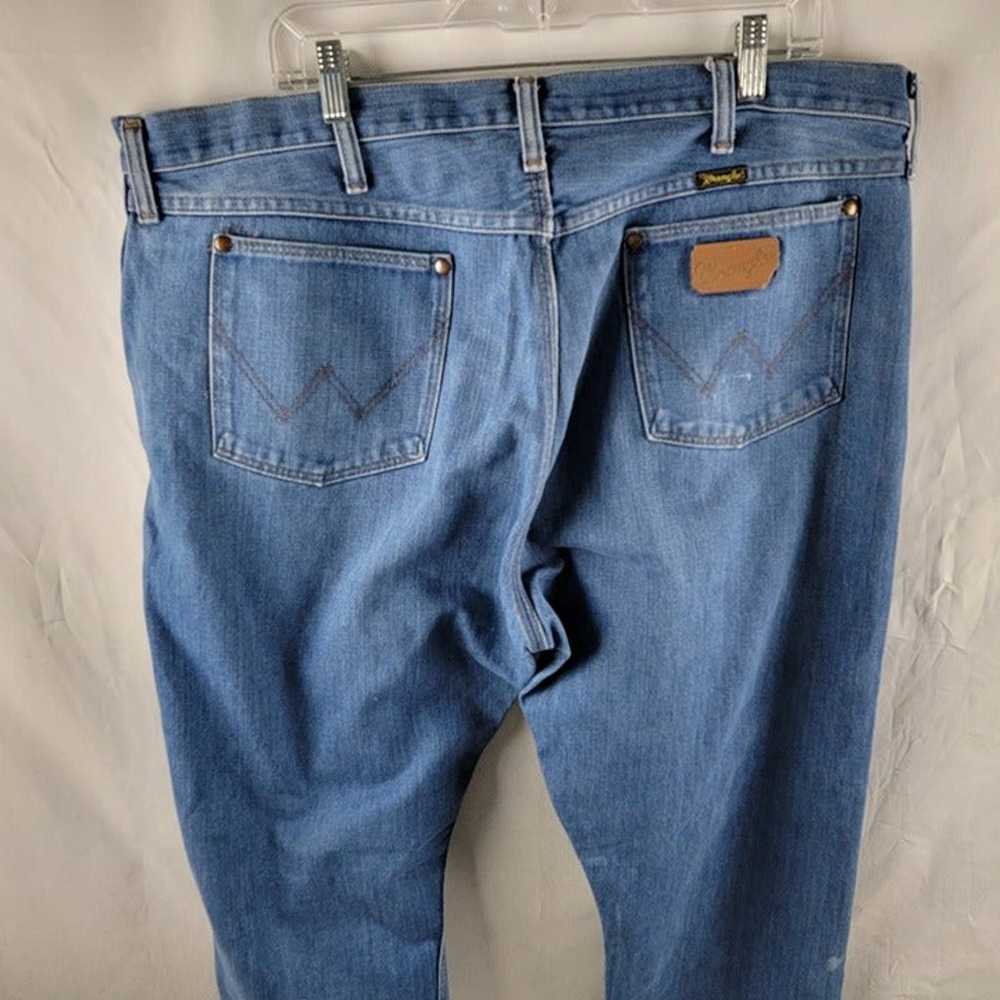 Vintage Wrangler Jeans Mens 42x32 Blue Medium Was… - image 8