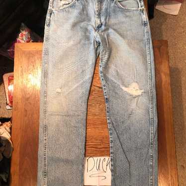 Vintage Mens Wranglers Distressed Jeans 46501DS T… - image 1