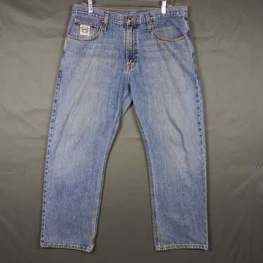 American Eagle Cinch Stretch Waist Jeans Medium Wash Size 8