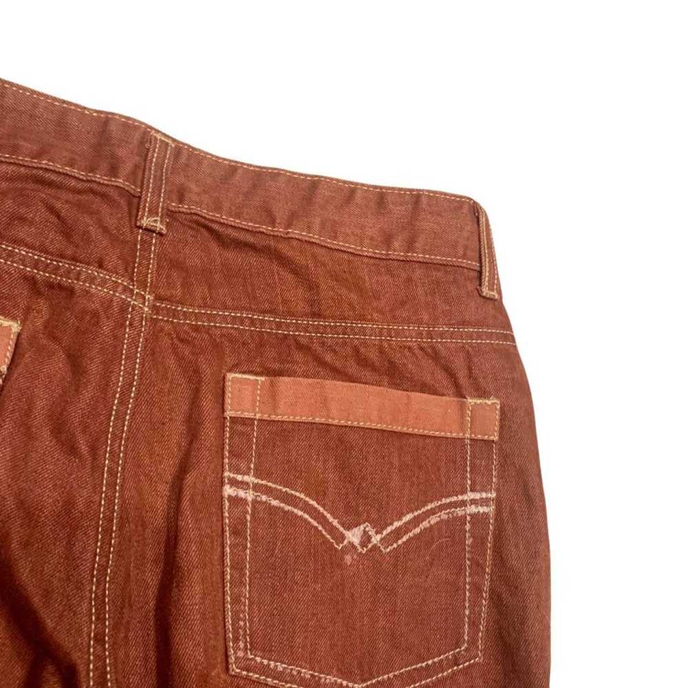 Vintage 90s Burnt Orange Jeans - image 3