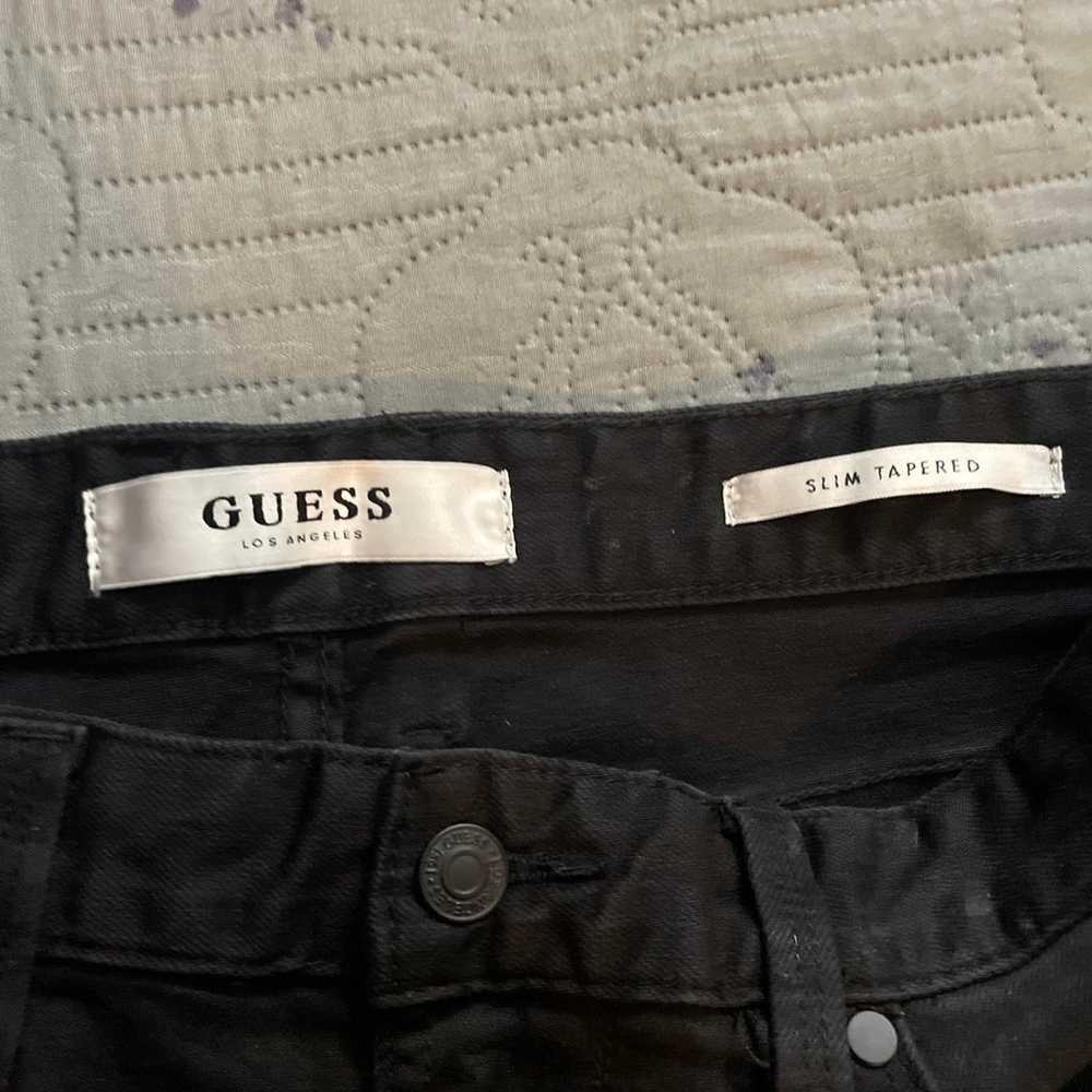 Guess Black Distressed Jeans - image 3