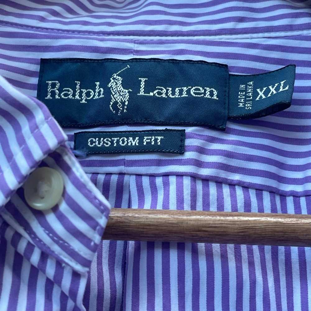 Ralph Lauren Ralph Lauren Custom Fit Purple White… - image 4