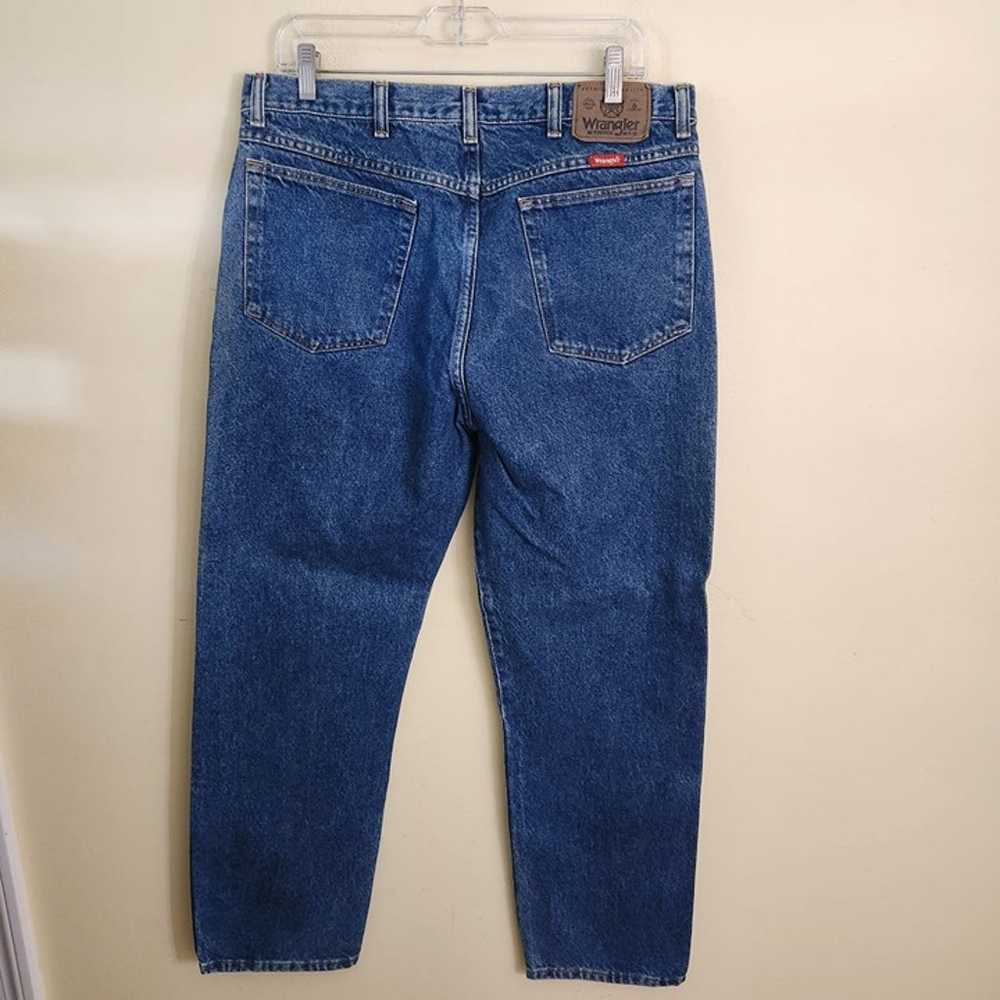 Vintage Wrangler Blue Jeans Size 36x30 - image 2