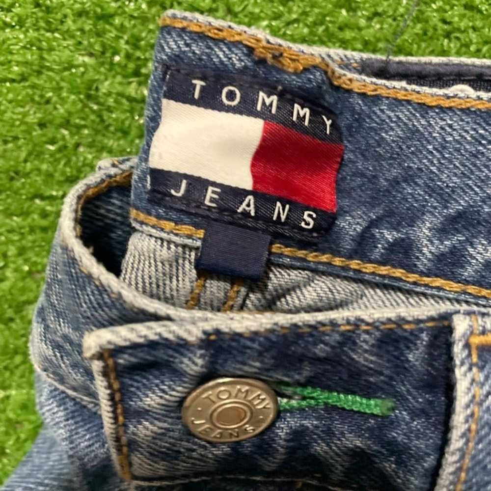 Vintage Tommy Hilfiger Medium Wash Cargo Jeans Si… - image 4