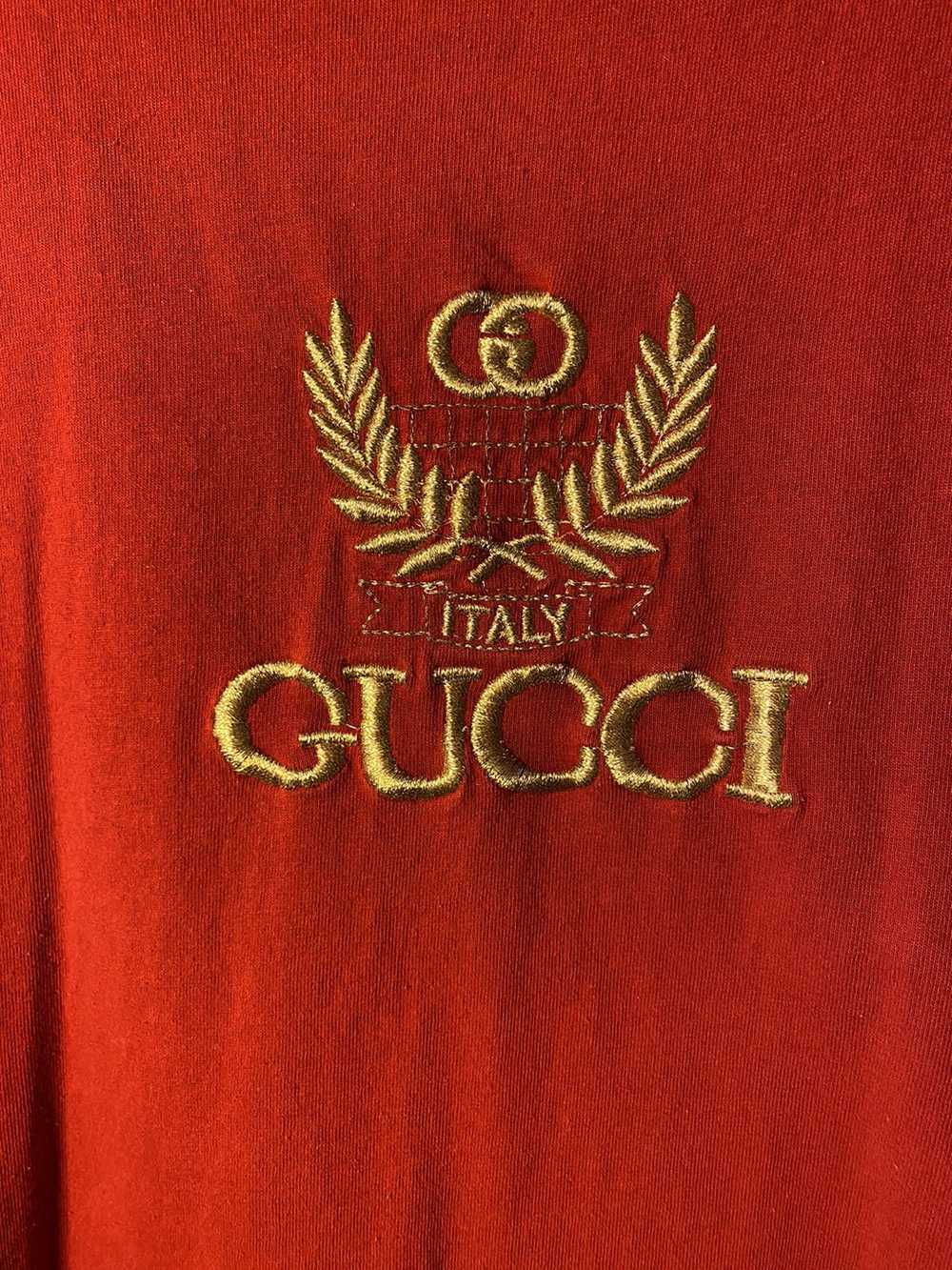 Jerzees Vintage 90s Gucci Embroidered Graphic Tee - image 3